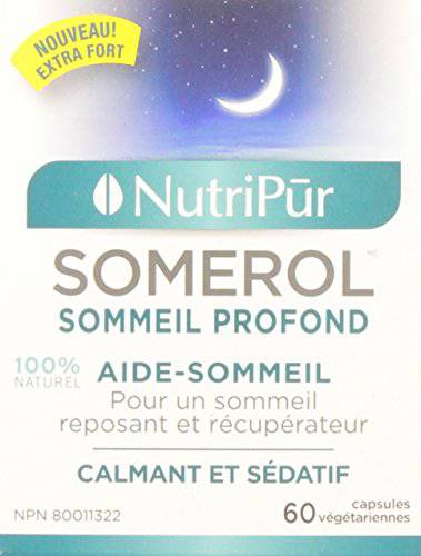 Nutripur Somerol - Sleep Aid, 60 vegetarian capsules