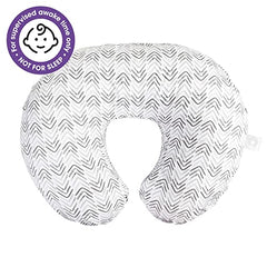 Boppy Nursing Pillow Original Support, Gray Cable Stitches, Ergonomic Nursing Essentials for Bottle and Breastfeeding, Firm Fiber Fill, with Removable Nursing Pillow Cover, Machine Washable