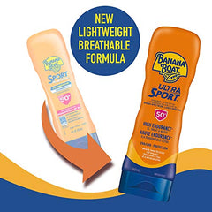 Banana Boat Ultra Sport Sunscreen Lotion, New FORMULA, Spf 50+, 240 mL