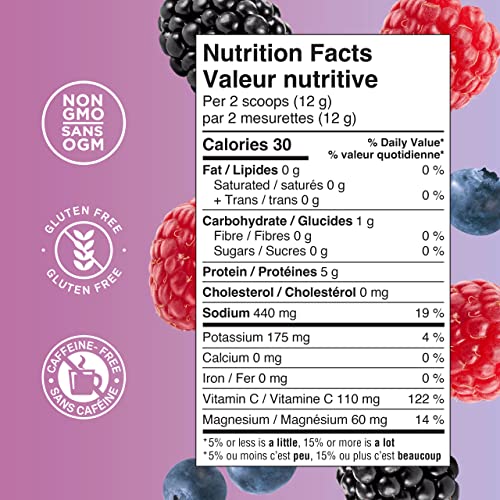 Organika Electrolytes + Enhanced Collagen- Wildberry Flavour- Sugar-Free Hydration + Protein 360 gram - 30 Servings