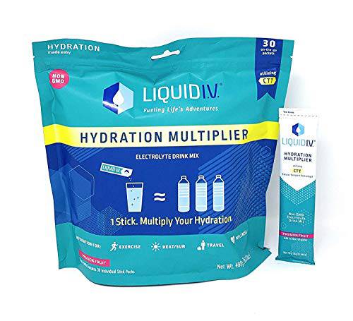 Liquid I.V Hydration Multiplier Stick Pack Electrolyte Drink Mix (Net Wt 16.93 Oz), 16.93 Ounces