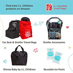 J.L. Childress 6 Bottle Cooler, Insulated Breastmilk Cooler & Lunch Bag for Baby Food & Bottles, Leak-Proof & Heat-Sealed, Ice Pack Included, Grey/Teal Clover (3105GY-CL)