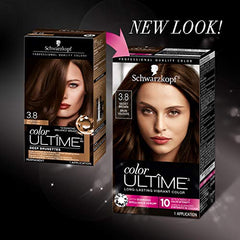 Schwarzkopf Color Ultime Permanent Hair Color Cream, 3.8 Velvet Brown, 1 Count