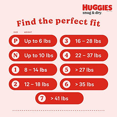 HUGGIES Diapers Size 4 - Huggies Snug & Dry Disposable Baby Diapers, 27ct, Jumbo Pack