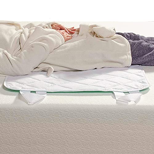 DMI Waterproof Furniture and Bed Protector Pad, 4-Ply Quilted with Straps, Reuseable, 28 x 36, Green