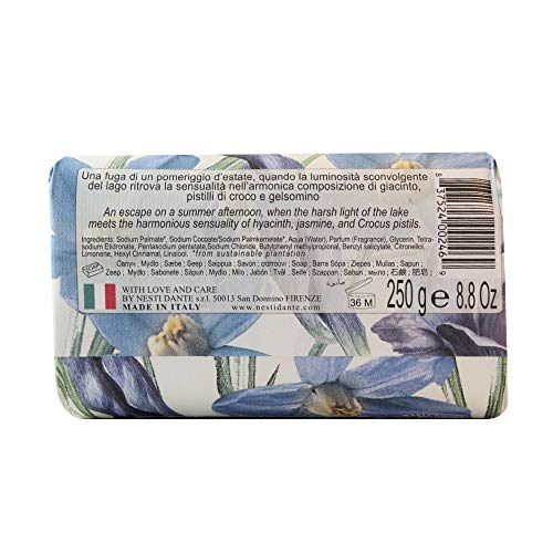 Nesti Dante Dolce Vivere Italian Triple-Milled Bar Soap, Lago Di Como - White Magnolia, 250 Grams