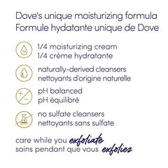 Dove Exfoliating Body Polish moderate exfoliant Macadamia & Rice Milk gentle to skin microbiome 298 g