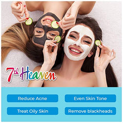 7th Heaven Nourishing, Hydrating Face Masks – Soothing Creamy Coconut Extract Revitalizes Skin (5-Pack)
