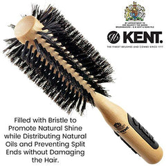 KENT K-Ns03 natural shine Brush, Large Radial, Pure Bristle, 1 Count