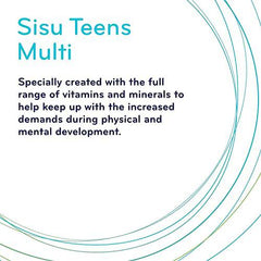 SISU Teens Multi, 90 Chewable Tablets - Multivitamin for Teens - Health & Stress Support - Gluten & Dairy Free - 45-90 Servings (Pack of 1)