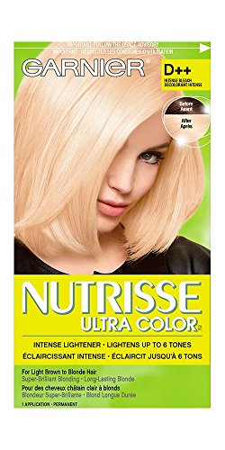 Garnier Nutrisse Ultra Color Intense Bleach D++, Intense Lightener for Light Brown to Blonde Hair, Enriched With Avocado Oil, 1 Application