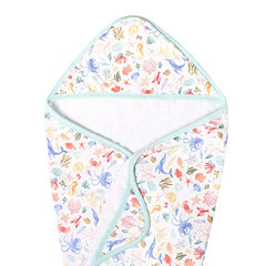 Copper Pearl Premium Knit Hooded Bath Towel with Terry Cloth Interior Nautical, 0.70 gram (X002HREDMV)
