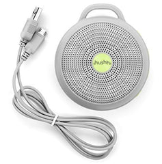 Yogasleep Hushh Portable White Noise Machine for Baby | 3 Soothing, Natural Sounds with Volume Control | Compact for On-the-Go Use & Travel | USB Rechargeable | Baby-Safe Clip & Child Lock