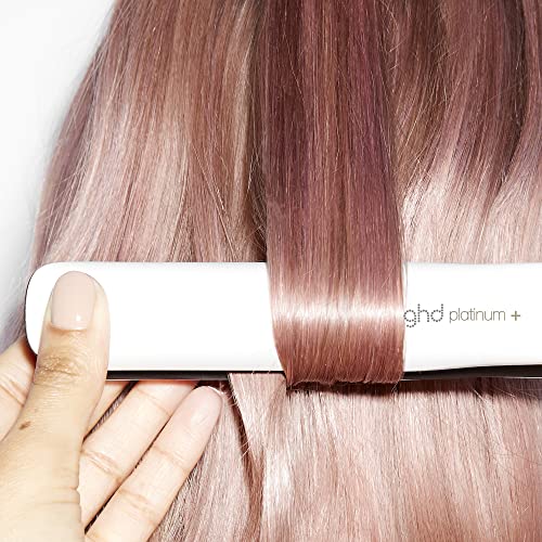 ghd Platinum+ Styler ― 1" Flat Iron Hair Straightener, Professional Ceramic Hair Styling Tool for Stronger Hair, More Shine, & More Color Protection ― White