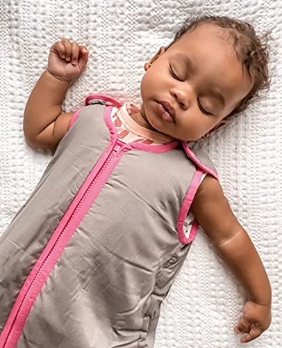 baby deedee Sleep Nest Sleeping Sack, Warm Baby Sleeping Bag, fits Infants and Toddlers, Large, 18-36 Months, Slate Hot Pink