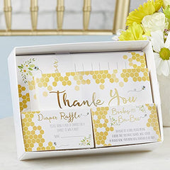 Kate Aspen Sweet as Can Bee Party Invitation and Thank You Cards, One Size, Yellow