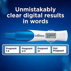 Clearblue Pregnancy Test Double-Check and Date Combo Pack – Weeks Indicator & Rapid Detection - Zecoya