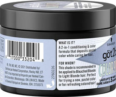 Schwarzkopf Got2b Color Pop Semi Permanent Hair Color, Silver, 150ml