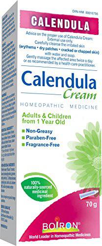 Boiron Calendula Cream, First Aid Cream, 70 g Tube, Topical Cream for Skin, Non-Greasy, Paraben-Free, Fragrance-Free