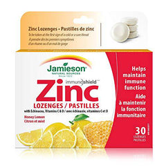 Zinc Lozenges with Echinacea, Vitamins C and D3 - Honey Lemon Flavour