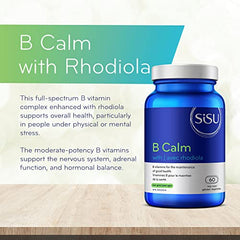SISU B Calm, with 250 mg Rhodiola 60 VC (Pack of 1)