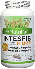Nutripur IntesFib Organic Psyllium Fibre, 120 vegetarian capsules