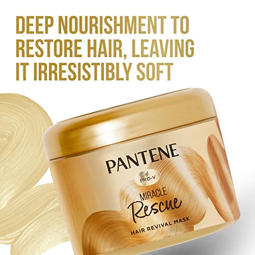 Pantene Hair Mask, Deep Conditioning Hair Mask for Dry Damaged Hair, Miracle Rescue, 190 mL Bronze,1