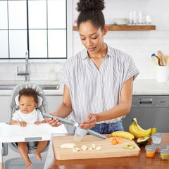 Skip Hop Baby Food Maker, Easy Prep Food Press Set, Grey
