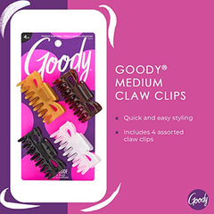 Goody Claw Clip Medium 4 Ct