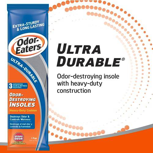 Odor-Eaters Ultra Durable, Heavy Duty Cushioning Insoles, 1 pair