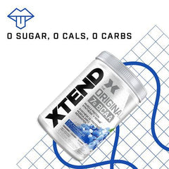 Scivation XTEND Original BCAA Powder | Sugar Free Post Workout Muscle Recovery Drink with Amino Acids | 7g BCAAs for Men & Women | 30 Servings, Blue Raspberry Ice