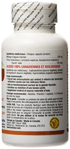 Nutripur Organic KelpPlus, Iodine Supplement, 60 vegetarian capsules