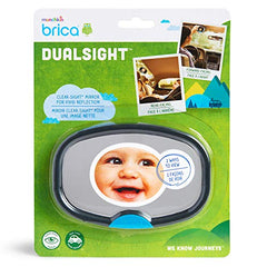 Munchkin BRICA Deluxe Stay-in-Place Mirror for in Car Safety, Grey