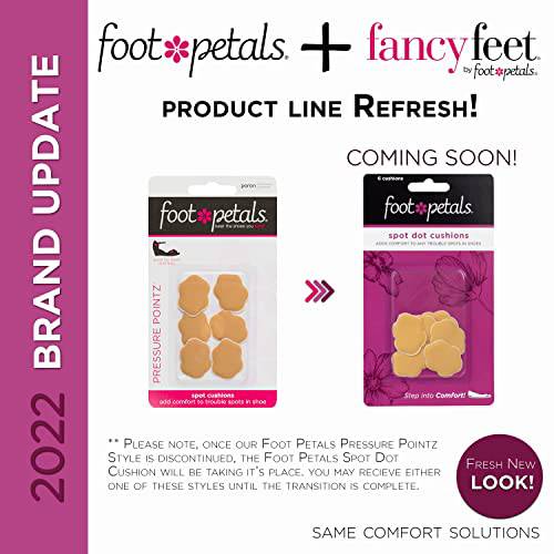 FOOT PETALS Women's Pressure Pointz Spot Cushions Insole, Buttercup, Medium/One Size M US