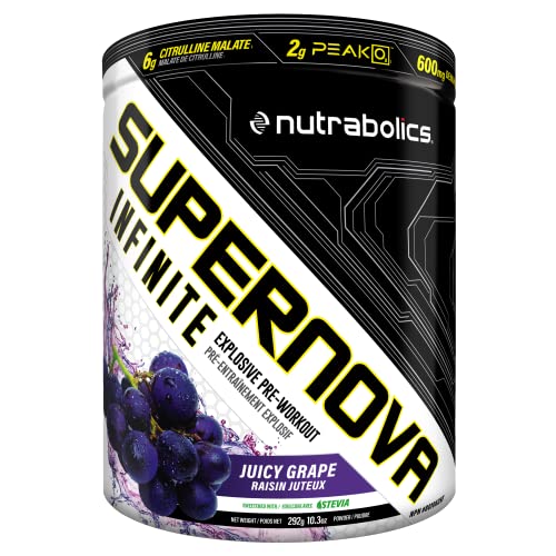 Nutrabolics Supernova Infinite Juicy Grape pre-workout 20 serv, 292 gram