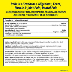 Advil Extra Strength Ibuprofen Pain Relief Liquid-Gels, Fast Acting Pain Relief for Migraine, Arthritis, Back, Neck, Joint, and Muscle Relief, 400mg (24 Count)