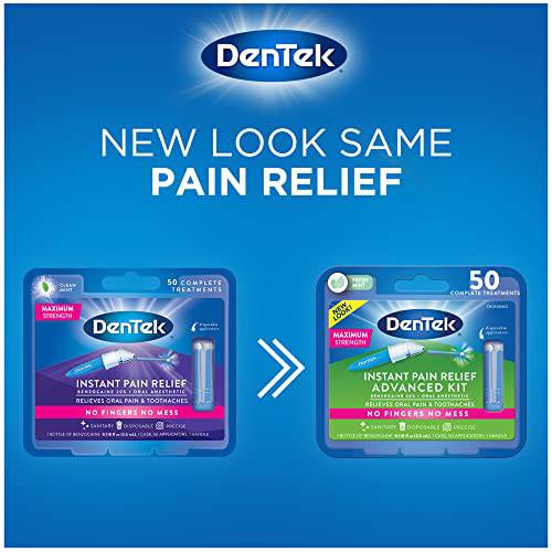 DenTek Instant Oral Pain Relief Maximum Strength Kit for Toothaches | 50 Count