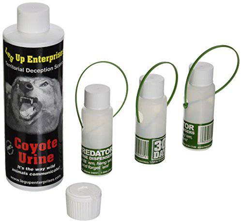 Leg Up Coyote Urine with 3 30 Day Dispensers, 8-Ounce