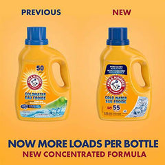 Arm & Hammer Cold Water Liquid Laundry Detergent Clean Fresh Scent - Zecoya