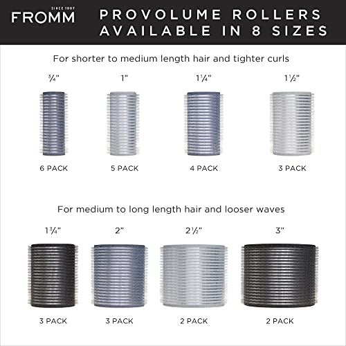 Fromm ProVolume 1.5" Ceramic Ionic Hair Rollers, Pack of 3