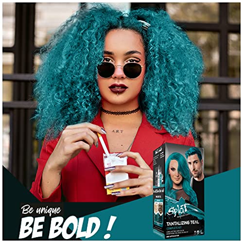 SPLAT Tantalizing Teal Semi Permanent Hair Dye – Vegan and Sulfate Free Hair Colour Lasts Up to 30 Washes