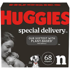 Huggies Special Delivery Hypoallergenic Baby Diapers, Size Newborn, Giga Pack, 68ct