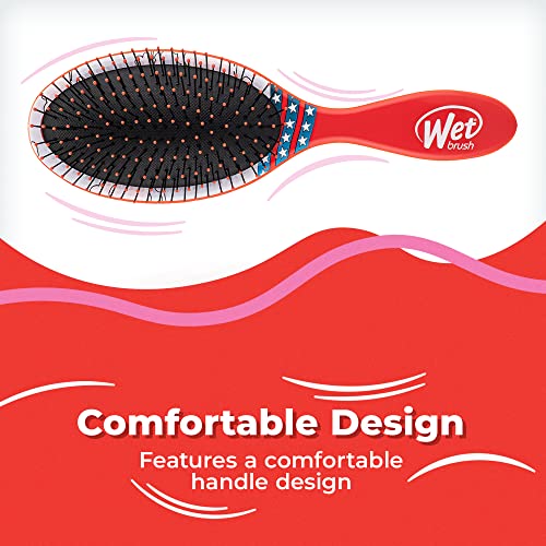 Wet Brush Original Detangler Hair Brush - Justice League, (Wonder Woman & Supergirl) - Comb for Women, Men & Kids - Wet or Dry - Natural, Straight, Thick and Curly Hair - Pain-Free for All Hair Types