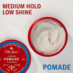 Old Spice Hair Styling Pomade for Men, Medium Hold No Shine, Twin Pack (126 g Total)