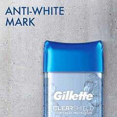 Gillette Antiperspirant Deodorant for Men, Clear Gel, Arctic Ice, 72 Hr. Sweat Protection,108 grams