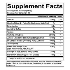 Redcon1 Total War - Pre Workout, 30 Servings, Boost Energy, Increase Endurance and Focus, Beta-Alanine, 250mg Caffeine, Citrulline Malate - Keto Friendly (Sour Gummy Bear)