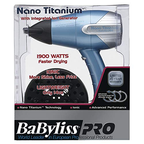 BaBylissPRO Compact Ionic & Nano-Titanium Hairdryer