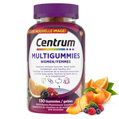 Centrum Women MultiGummies, Multivitamins/Minerals Gummies, Cherry, Berry, and Orange Flavours, 130 Gummies (Packaging May Vary)