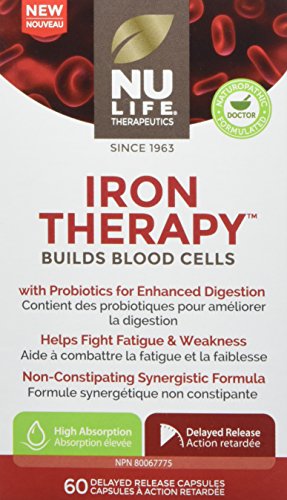NuLife Therapeutics by NuLife Vitamins Iron Therapy - Builds Blood Cells, 60 Count