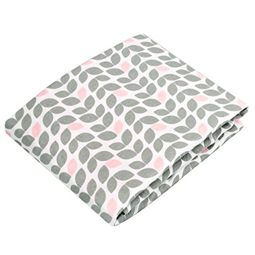 Kushies Baby Fitted Crib Sheet, Grey Petal